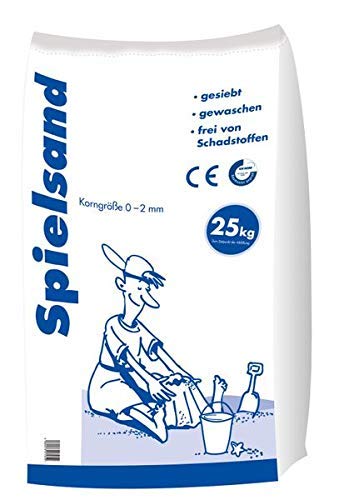 Hamann Mercatus GmbH Aktionsspielsand Spielsand Kinder Sandkasten Sand 25 kg - gesiebt & gewaschen - frei von Schadstoffen*
