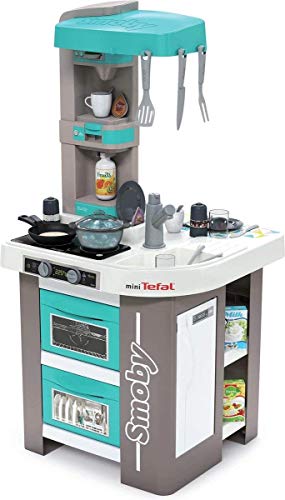 Smoby – Tefal Studio Bubble Küche – Spielküche für Kinder mit vielen Funktionen, Töpfen, Pfannen, Küchenbesteck, Herd, Ofen, für Kinder ab 3 Jahren*
