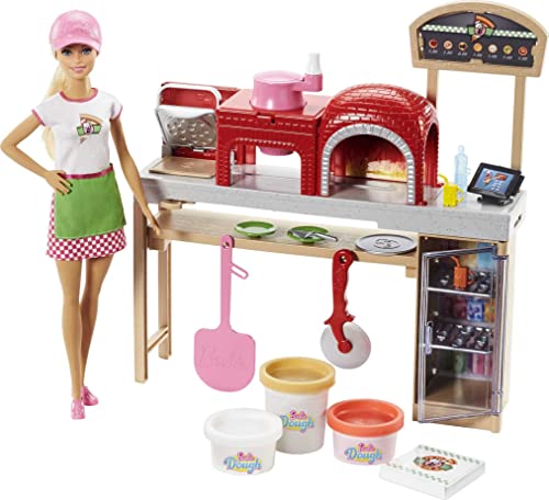 Barbie Mattel FHR09 - Barbie Cooking und Baking Pizzabäckerin Puppe und Spielset mit Spielknete Multicolour*